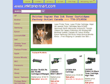 Tablet Screenshot of inktonermart.com